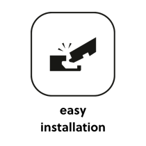 easy installation - transparant